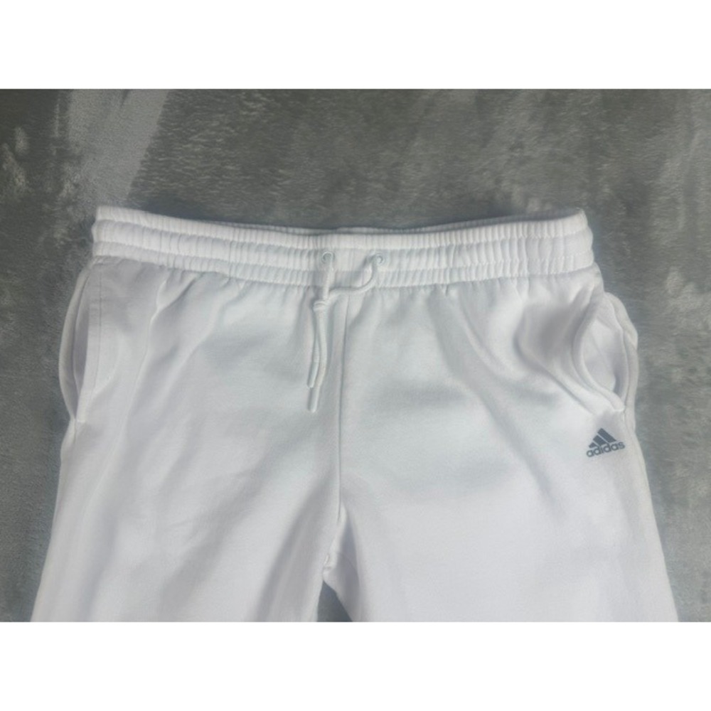Adidas‎ Golf Pants Mens M White Sweatpants Joggers  Fleece Drawstring - Picture 8 of 9